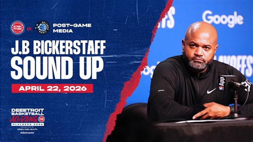 Post-Game Press Conference: J.B. Bickerstaff | Pistons vs. Magic | 04.22.26