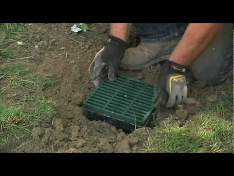 Low Spot Drain Installation from Advanced Drainage Systems