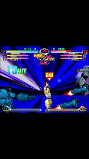 MVC2 SENTINEL & MAGNETO COMBO #mvc2 #marvel #fgc #jfresh #marvelvscapcom