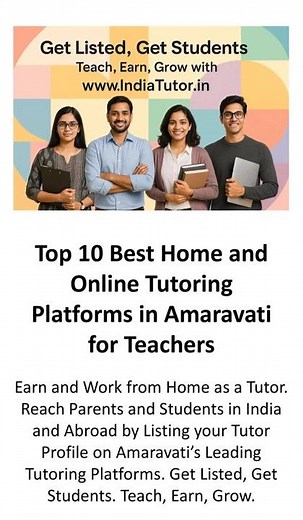 Top 10 Best Home & Online Tutoring Platforms in Amaravati for Teachers #OnlineTutoring #HomeTutoring