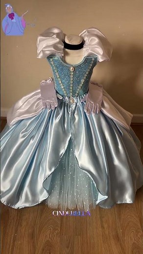 👑 Beautiful Princess Cinderella Inspired Tutu Dress 👸#cinderella #disney #halloweencostume