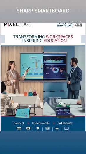SHARP INTERACTIVE SMARTBOARD #Sharp #Smartboard #ConferenceRoomSolutions | Rudra Solutions