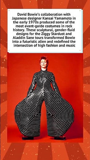 Bowie and Yamamoto: Fashioning Ziggy Stardust ⚡