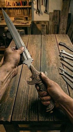 Blacksmithing 🔨🔥⚒️ | Medieval Dagger With Encrusted Handle #medievalblacksmith