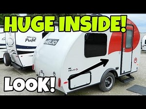 Tiny Crazy Well Built Travel Trailer and Lite! HELIO Fiberglass Campers