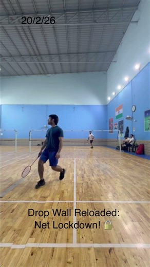 Drop Wall Reloaded: Net Lockdown! 🔒#badminton #6amgrind #badmintonlife