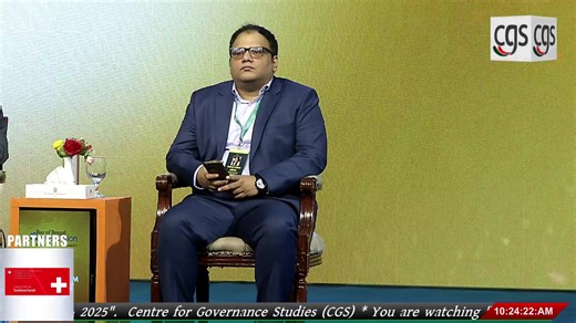 You are watching "Bay of Bengal conversation 2025". Live streaming from Dhaka. Organised by the Centre for Governance Studies (CGS) | Centre for Governance Studies