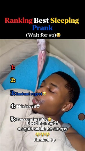 Ranking Best Sleeping Prank….last one gonna make you laugh hard😂 #ranking