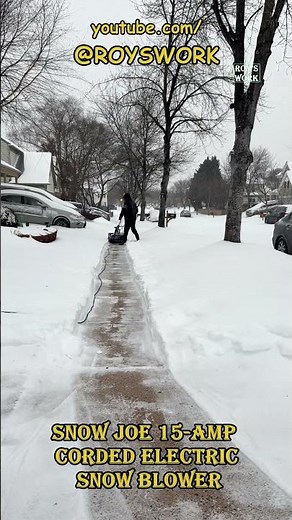 Snow Joe 15-Amp Corded Electric Snow Blower, 22" Clearing Path | Test & Review | LED Lights | SJ627E