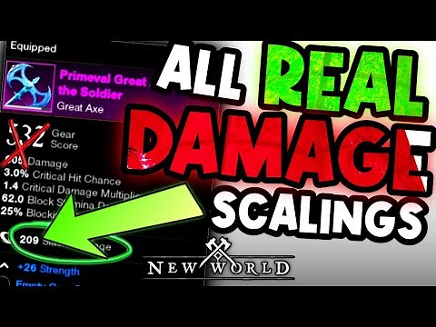 How Damage ACTUALLY Works! ALL New World Weapon Scalings!