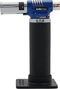 IRODA Professional Butane Jewelry Torch Butane Soldering Torch - DIY Projects - Pinpoint Flame - Sturdy Metal Body - PT-220V (Made in Taiwan)(Butane Not Included)