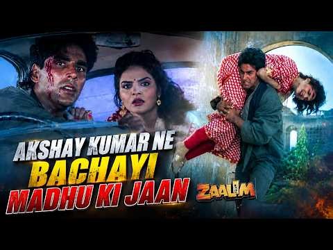 Akshay Kumar Ne Bachayi Madhu Ki Jaan | Zaalim | Akshay Kumar Action Scene | Hindi Movie