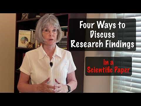 Four Ways to Discuss Research Findings in a Scientific Paper