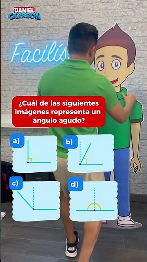📐¿Cuál imagen representa un ángulo agudo y porque?