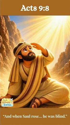 Jesus Appears to Saul| Acts 9:8 #bibleshorts