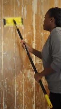 Updating OLD outdated paneling to look like drywall for $30