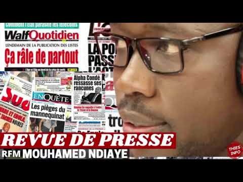 REVUE DE PRESSE RFM, REVUE DE PRESSE AUJOURD'HUI 27 03 2026