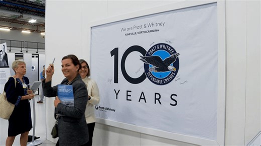 Pratt and Whitney celebrate 100 years with anniversary event at Buncombe County plant