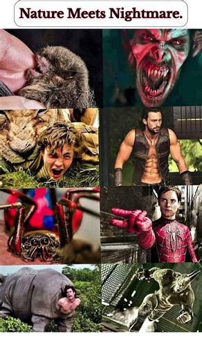 Nature’s Mirror 🧠 #CreatureMashup #RealVsFiction #JungleChaos #Shorts