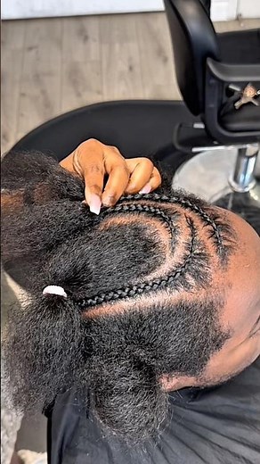 Cornrow For 4C Hair | Man Braids up | Part 2