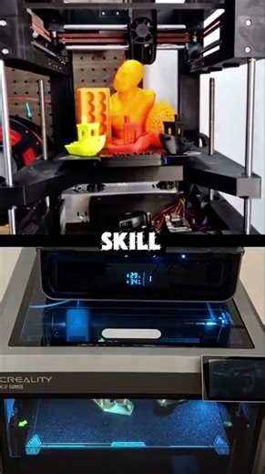 100$ 3d printer vs. 1000$ 3d printer #edit #capcut #animation #3dprinting #printing