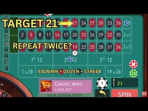 Roulette Strategy 🎯 Column Bet + Dozen Bet + Street Bet System | Can the Last Number Repeat Twice?