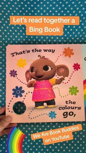 Let's read together a Bing Bunny book. The Rainybow Song Sound Book 🌈
