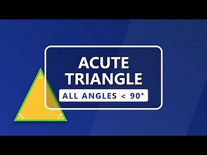 What is an Acute Triangle? (All Angles Less Than 90°) | Geometry Basics