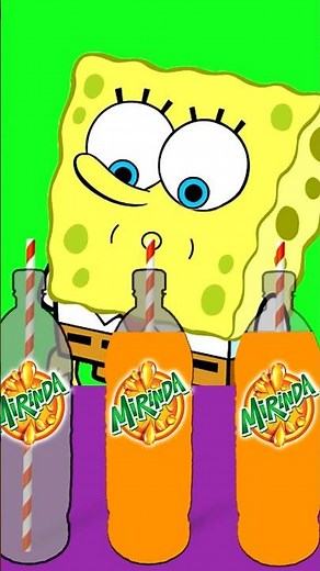 SpongeBob drinking Mirinda | Animation