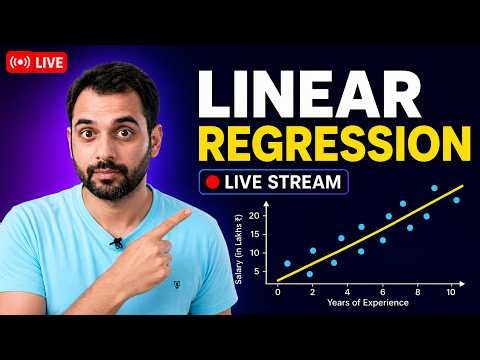 Build Your First Machine Learning Model LIVE | Linear Regression From Scratch