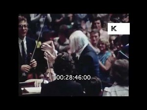 1973 Leopold Stokowski Conducts Orchestra at Royal Albert Hall