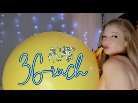 ASMR Balloon Inflation Therapy 💨 Giant 36” Balloon | Deep Sounds