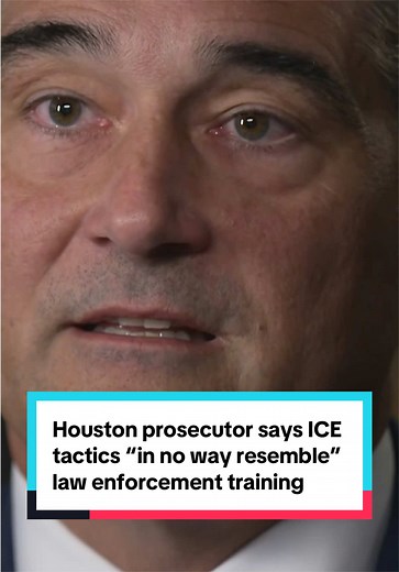 Asked about the recent ICE-related fatal shootings in Texas and Maine, Houston’s top prosecutor, Harris District Attorney Sean Teare, tells @camiloreports that the actions of federal immigration agents “in no way resemble” the tactics of “every law enforcement agency” he’s worked for. “Either these agents are completely untrained, or intentionally putting themselves in situations where they can justify firing into cars,” Teare said. #news #immigration #ice #police #US
