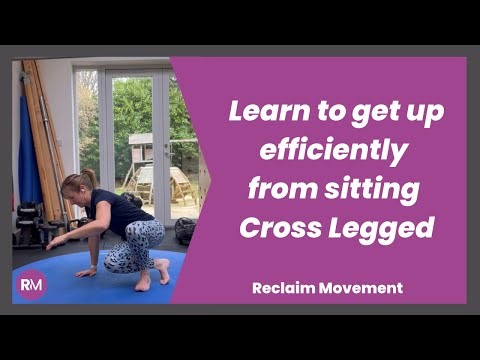 How to get up and down off the floor Safely | CROSS SIT PIVOT GET UP MOVEMENT