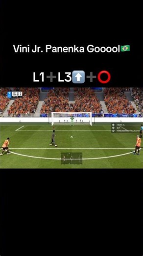 Vini Jr. Cold-blooded Panenka! 🇧🇷⚽️ L1+L3+O Tutorial #football