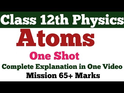 Class 12th Physics || Atoms || Complete Explanation in One Shot