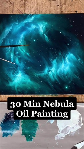 30 Min Deep Space Oil Painting Tutorial
