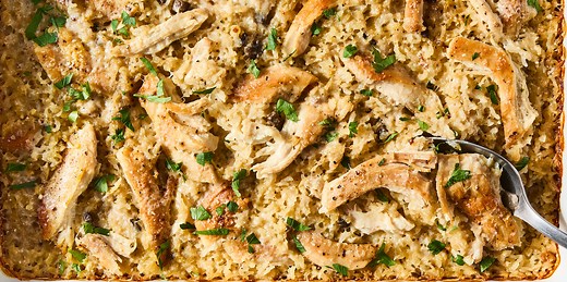 Chicken & Rice Casserole Is A Classic Cozy Weeknight Dinner
