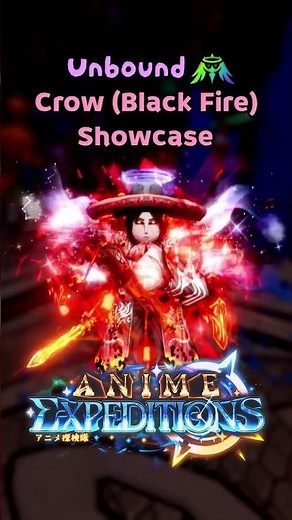 Crow (Black Fire) Build Showcase | Anime Expeditions #animeexpeditions #robloxfyp #fyp #animegame
