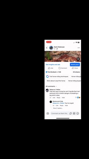 Six minutes of scrolling comments in this 15-second video got me thinking… how many of these folks actually own horses? 🤔If you’re in the market for horses and mules that aren’t babied and can handle all terrain, drop a comment or give me a call: 785-633-1657. | Mark Patterson