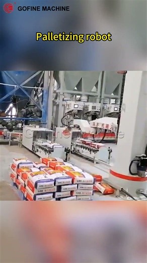 Automatic Robotic Bag Palletizer Machine for Production Line