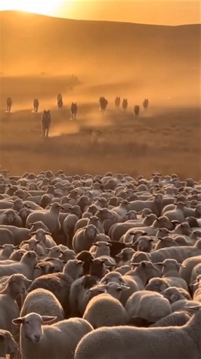 Unbelievable moment: 😱 wolves strike a shepherd’s herd, dogs fight back to defend! 💥