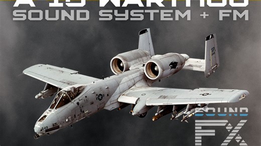 A-10“疣猪”涡扇飞机：声音系统   飞行模型 (UNITY3D演示) - A10 Warthog Sound System