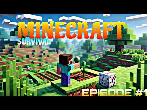 🧐How to survive in Minecraft for Day 1😑For beginners... #1