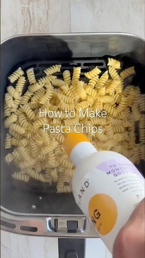How to Make Pasta Chips #pasta #airfryer #fooddolls