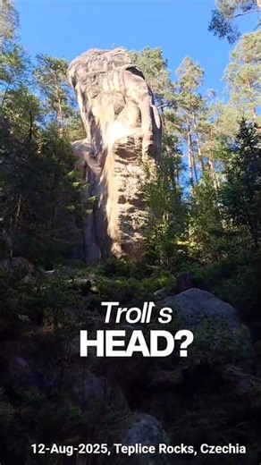​Lost in the Troll's Forest? 🌲 Teplice Rocks, Czechia ✨ #travel #Czechia #shorts