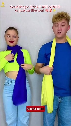 Scarf Magic Trick EXPLAINED or Just an Illusion? 🧠🧣✨ #magic #challenge #shorts