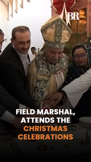 Field Marshal Asim Munir, attended the Christmas celebrations at Christ Church in Rawalpindi, joining the Christian community in commemorating the joyous occasion. He extended heartfelt Christmas greetings and best wishes for peace, harmony and prosperity to the community. Paying tribute to Quaid-e-Azam Muhammad Ali Jinnah, the Field Marshal highlighted the Founder's vision of equality, freedom and religious tolerance, emphasizing the protection of minority rights as a cornerstone of Pakistan's