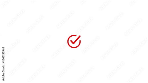 Password reset concept with check mark icon on white background. Abstract information protection with tick mark. A new username and new password for account of social media.