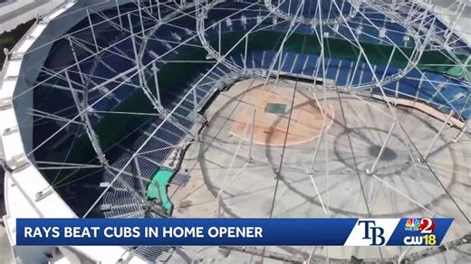 Rays are victorious in return to Tropicana Field after Hurricane Milton tore off the roof in 2024